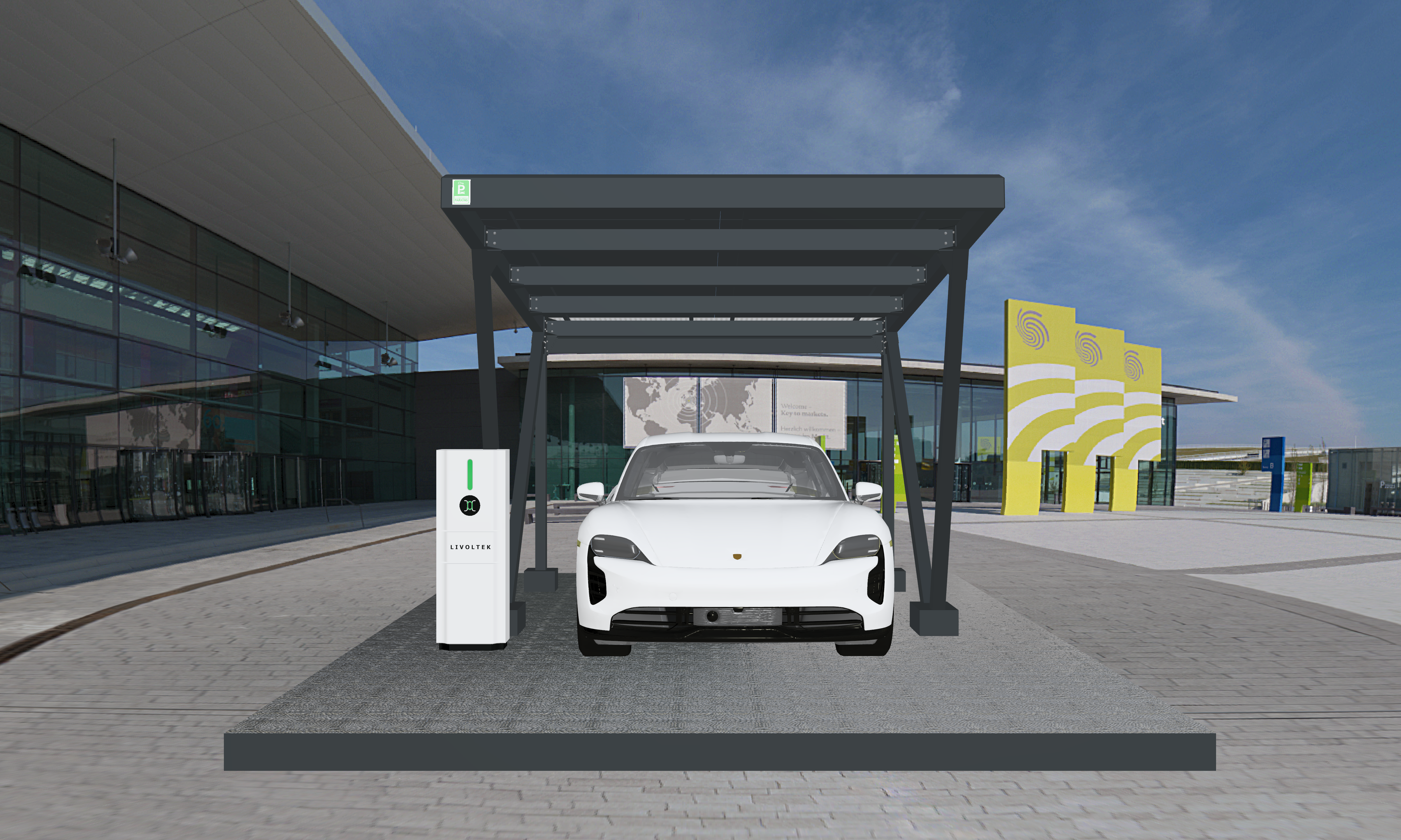 SOLAR CHARGING CARPORT STRUCTURES